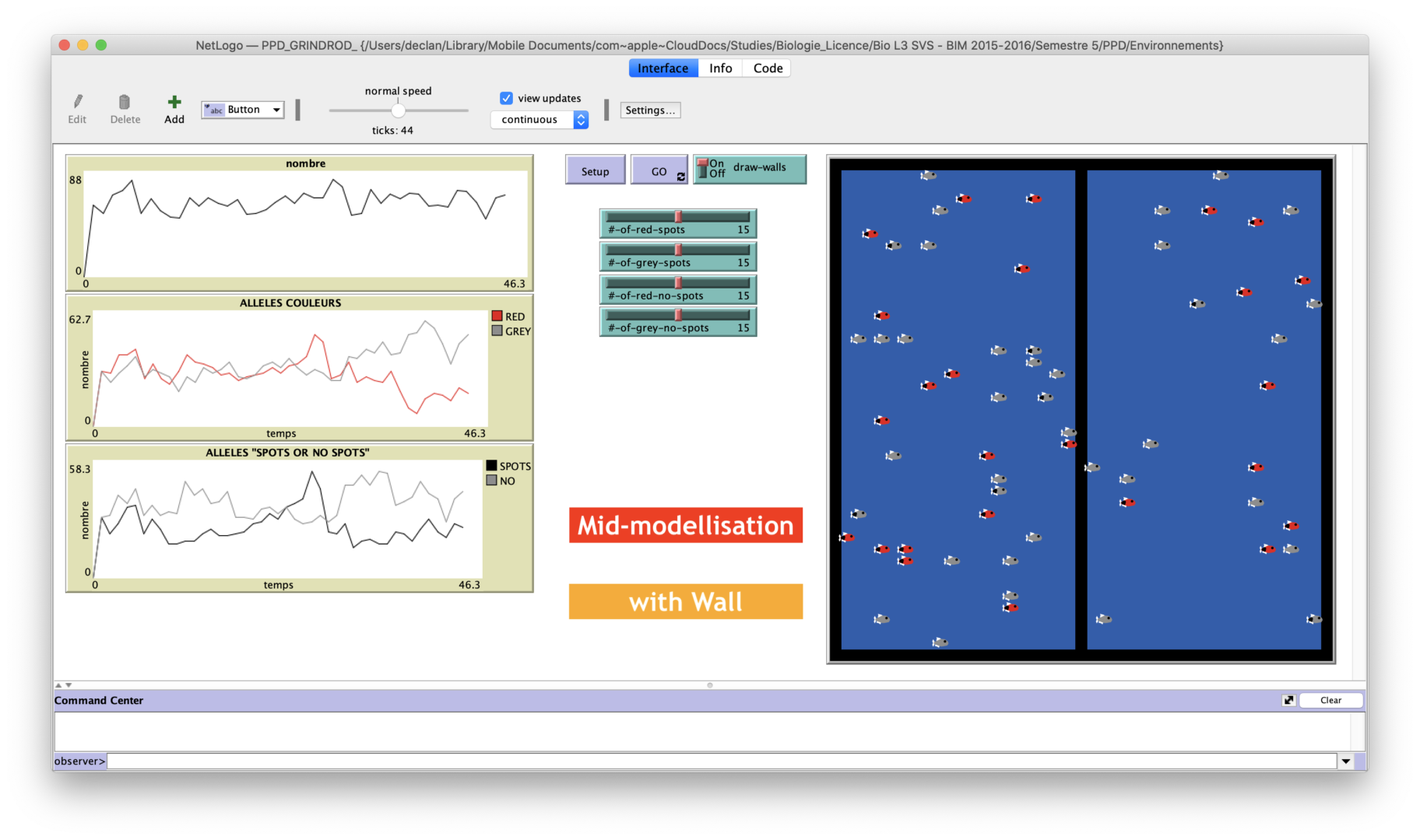 Modelling drift in NetLogo Declan Grindrod